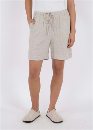 Santo soft linen shorts Natural Neo Noir 